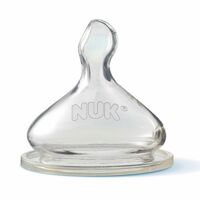 Bộ 2 núm ti NUK Silicone S1 - size L cho bé 0m+ NU66057