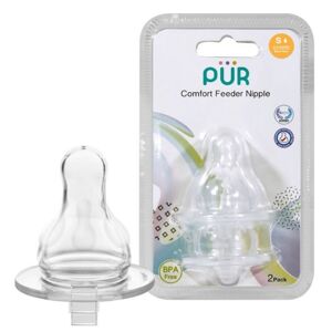 Bộ 2 núm ti Pur Comfort Feeder cổ thường size S