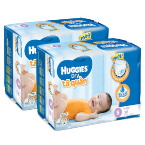 Bộ 2 tã quần Huggies S26