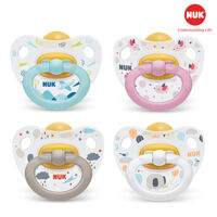 Bộ 2 ti giả NUK Happykids Cao Su 0 – 6m