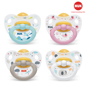 Bộ 2 ti giả NUK Happykids Cao Su 0 – 6m