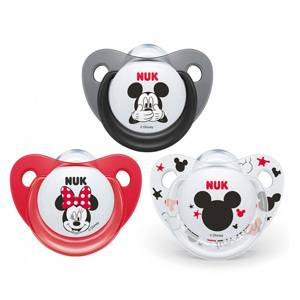 Bộ 2 ti giả silicone Nuk Mickey Sleeptime 6-18M NU34339