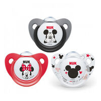 Bộ 2 ti giả silicone Nuk Mickey Sleeptime 0-6M NU34338