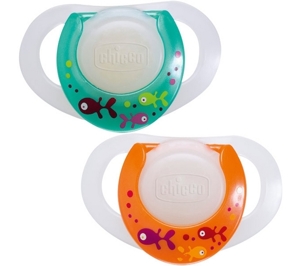 Bộ 2 ti ngậm silicone Physio Chicco (sơ sinh trở lên)