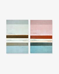 Bộ 2 tranh Abstract Color Line