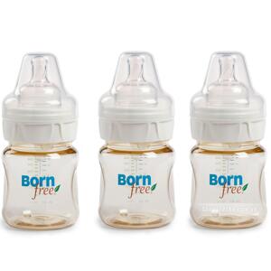 Bộ 3 bình sữa Born Free nhựa PES 150ml BPA free