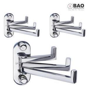 Bộ 3 cái móc áo 3 chấu gắn trên tường BAO BN160