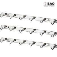 Bộ 3 cái móc áo 6 chấu gắn trên tường BAO BN336