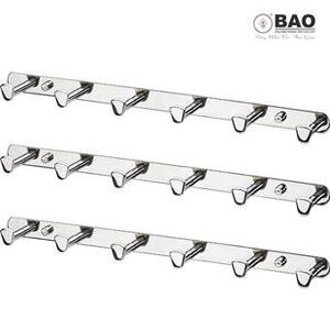 Bộ 3 cái móc áo 6 chấu gắn trên tường BAO BN336