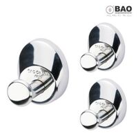 Bộ 3 cái móc treo quần áo gắn trên tường BAO BN321 (INOX 304)