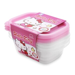 Bộ 3 Hộp Nhựa Hello Kitty Lock&Lock - LKT803 - 270Ml