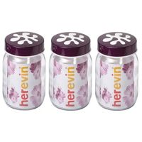 Bộ 3 Hũ Thủy Tinh Trơn Herevin - 135367 - 720ml