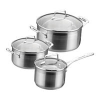 Bộ 3 nồi inox Scanpan Impact 71070000 - 16cm, 18cm, 20cm