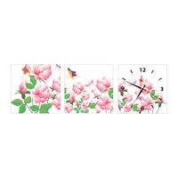 Bộ 3 tranh đồng hồ Q7 Thế Giới Tranh Đẹp HH00200 30 x 30 cm