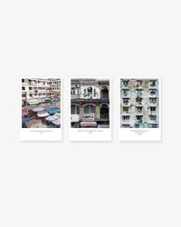 Bộ 3 tranh Saigon Old Building
