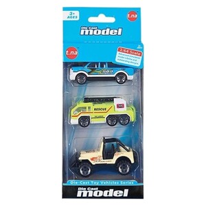 Bộ 3 xe mô hình kim loại TN-1018H (1:64)