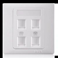 Bộ 4 ổ cắm điện thoại chuẩn RJ11 Simon 55244