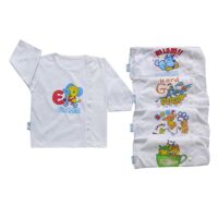Bộ 5 áo cài bên tay dài Mihababy ATD05