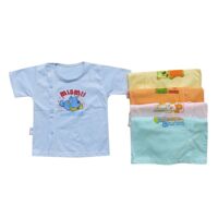 Bộ 5 Áo Cài Bên Tay Ngắn Mihababy ATN07