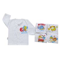 Bộ 5 áo cài giữa tay dài Mihababy ATD02