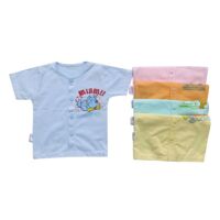 Bộ 5 áo cài giữa tay ngắn Mihababy ATN05