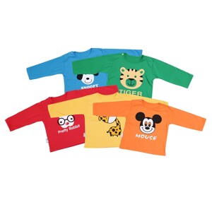 Bộ 5 áo cài vai tay dài Mihababy ATD10