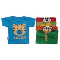 Bộ 5 áo cài vai tay ngắn Màu MihaBaby ATN03