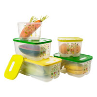 Bộ 5 Hộp Bảo Quản Thực Phẩm Tupperware Ventsmart Vens 5