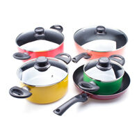 Bộ 5 nồi chảo chống dính sắc màu Pococina 2000317