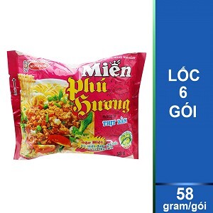 Bộ 6 gói Miến Phú Hương Thịt Bằm 55g