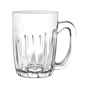 Bộ 6 ly thủy tinh Union Glass UG 132 có quai khía vân trang trí 375ml