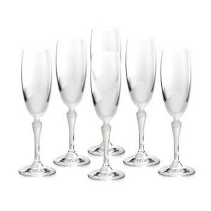 Bộ 6 ly thủy tinh uống Champagne Flute Bohemia 2227/00005/6005/160