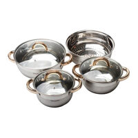 Bộ 7 nồi thép không gỉ Pococina 1000237