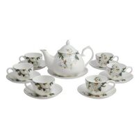 Bộ ấm và tách trà sứ xương Bone Porcelain 146236