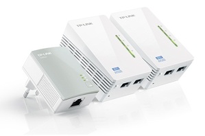 Bộ ba thiết bị mở rộng sóng WiFi Powerline 2 cổng AV500 - TL-WPA4220T KIT