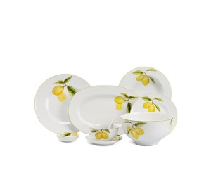 Bộ bàn ăn Minh Long Camellia Quả Chanh – 48 sản phẩm