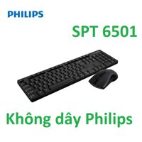 Bộ bàn phím chuột không dây Philips SPT6501