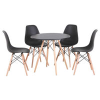 Bộ bàn tròn Eiffel 4 ghế Eames