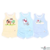 Bộ bé trai ba lỗ thể thao đáng yêu TN2 7702 -1-2 tuổi
