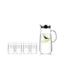 Bộ bình 4 ly thủy tinh Samadoyo NA614 1250ml