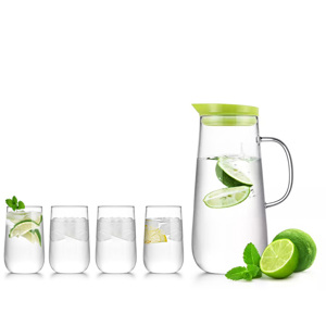 Bộ bình 4 ly thủy tinh Samadoyo Na615 1250ml