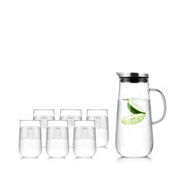 Bộ bình 6 ly thủy tinh Samadoyo NA622 1250ml