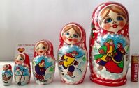 Bộ Búp Bê Nga Matryoshka 5 con