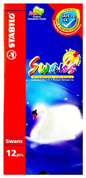 Bộ Bút Chì Màu Stabilo Swans CL1867L - 12 màu