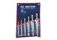 Bộ cần lắc léo 6 cái hệ mét Kingtony 1A06MR, 8-19mm