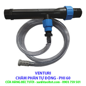 Bộ châm phân tự động - venturi phi 60 bộ hút phân tự động