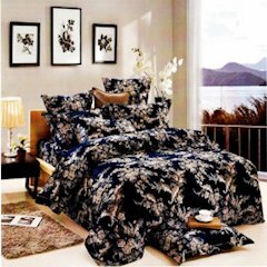 Bộ chăn drap gối cotton satin Ai Cập Julia 537BM16 160 x 200 x 28