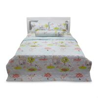 Bộ chăn drap satin phủ chằn gòn Jamion KST51 180 x 200 x 27 cm