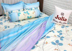 Bộ chăn ga gối 5 món cotton Hàn Julia 221BC16