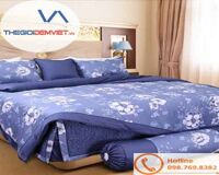 Bộ chăn ga gối Blue Sky Cotton T - DL145